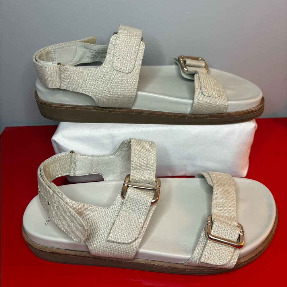 Thompson Kids Cream Sandals